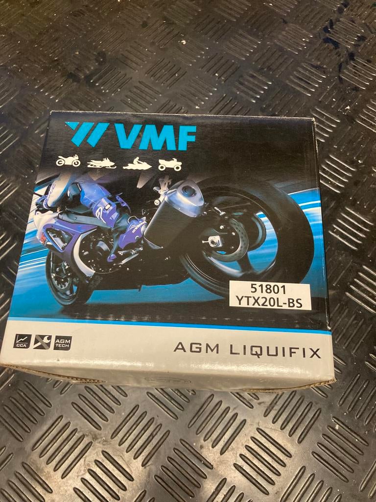 Motoraccu VMF YTX20L-BS 12V 18AH, Ophalen of Verzenden, Nieuw
