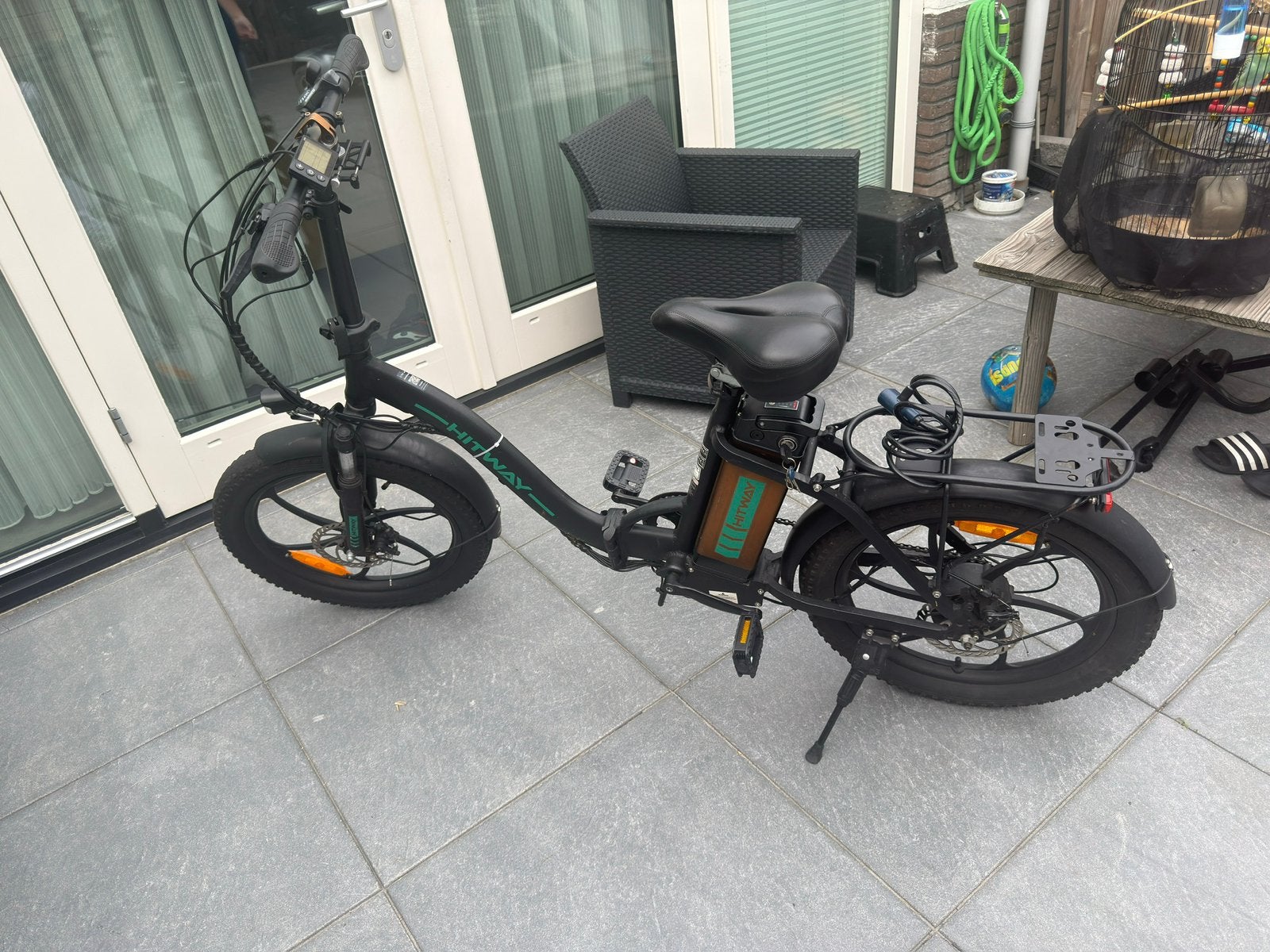 Elektrische fiets hitway snelheid tot 32 kmPu, Fietsen en Brommers, 20 inch of meer, Gebruikt, Versnellingen, Deels opvouwbaar