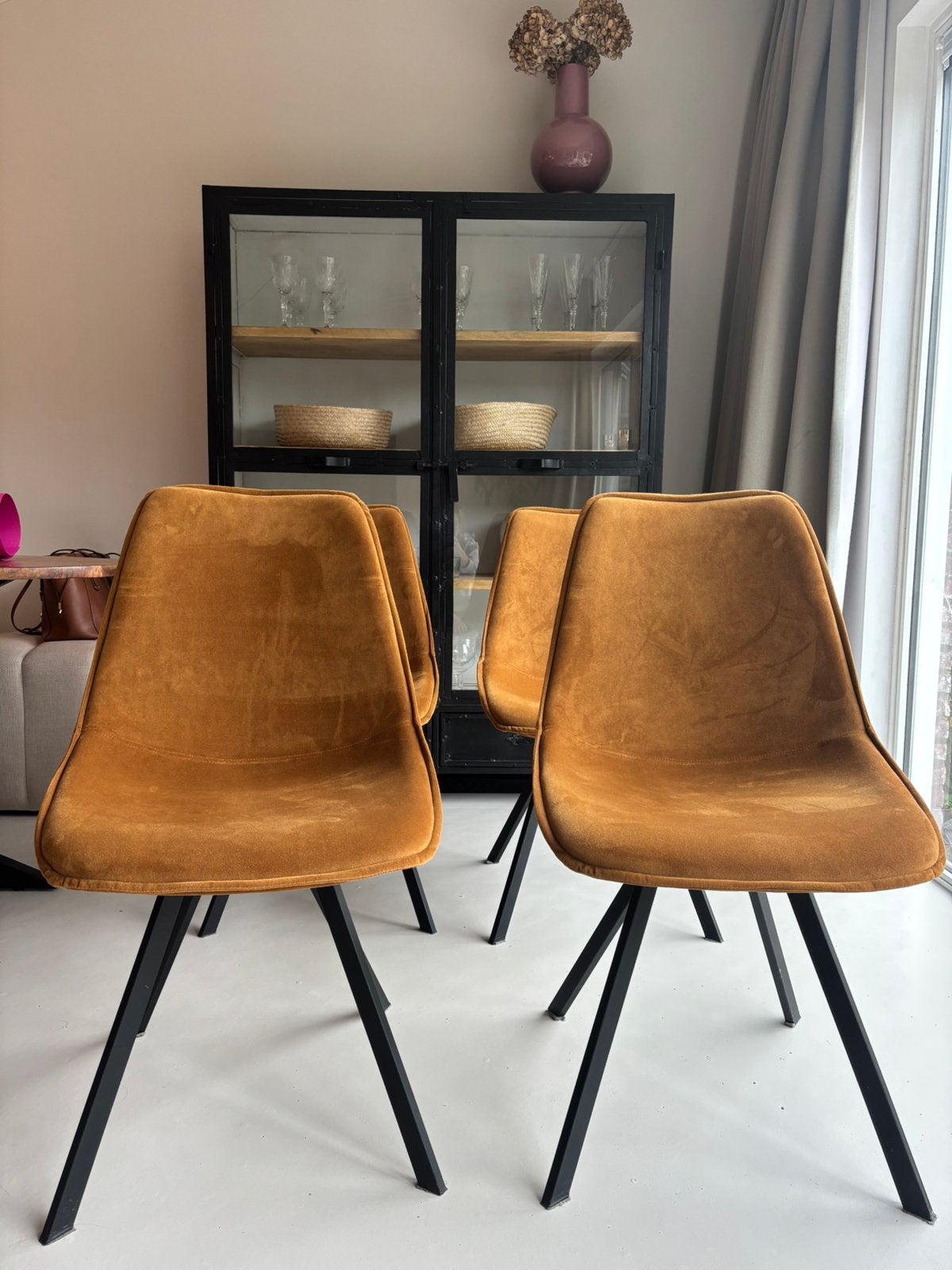 Eetkamerstoelen 4 stuks van By-Boo, Ophalen, Overige kleuren, Zo goed als nieuw, Vier
