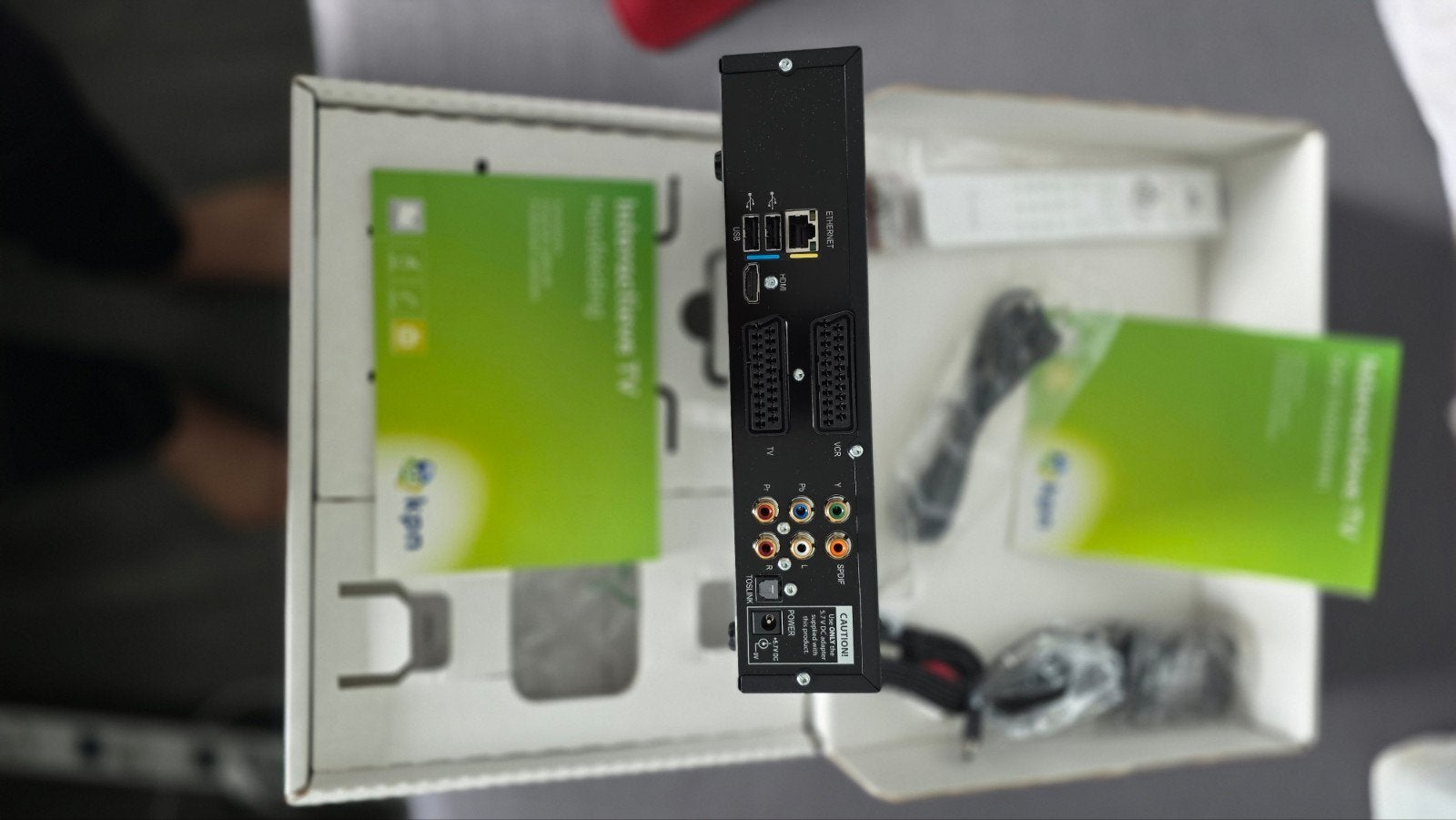 KPN Motorola VIP1853 Interactieve TV Decoder, Ophalen of Verzenden, Zo goed als nieuw, Decoder