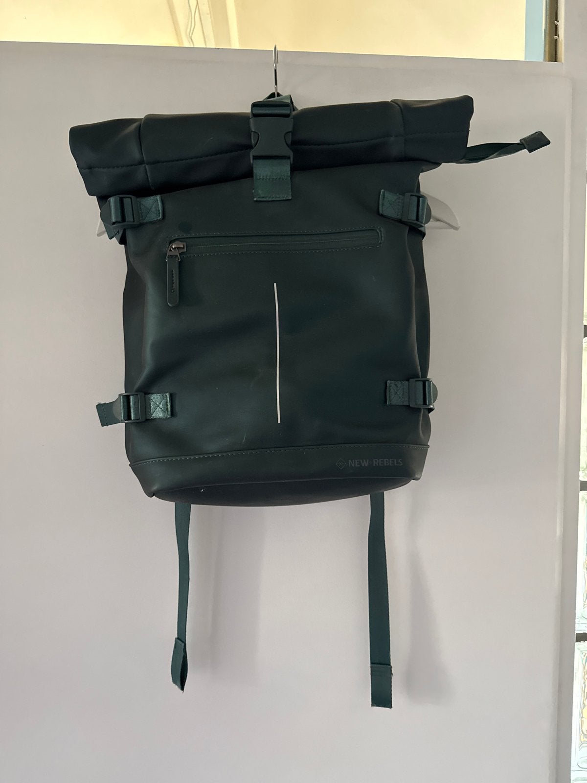 New Rebels Tas Donker Groen Chameleon Laag, Overige merken, Gebruikt, 25 tot 40 cm, Ophalen of Verzenden