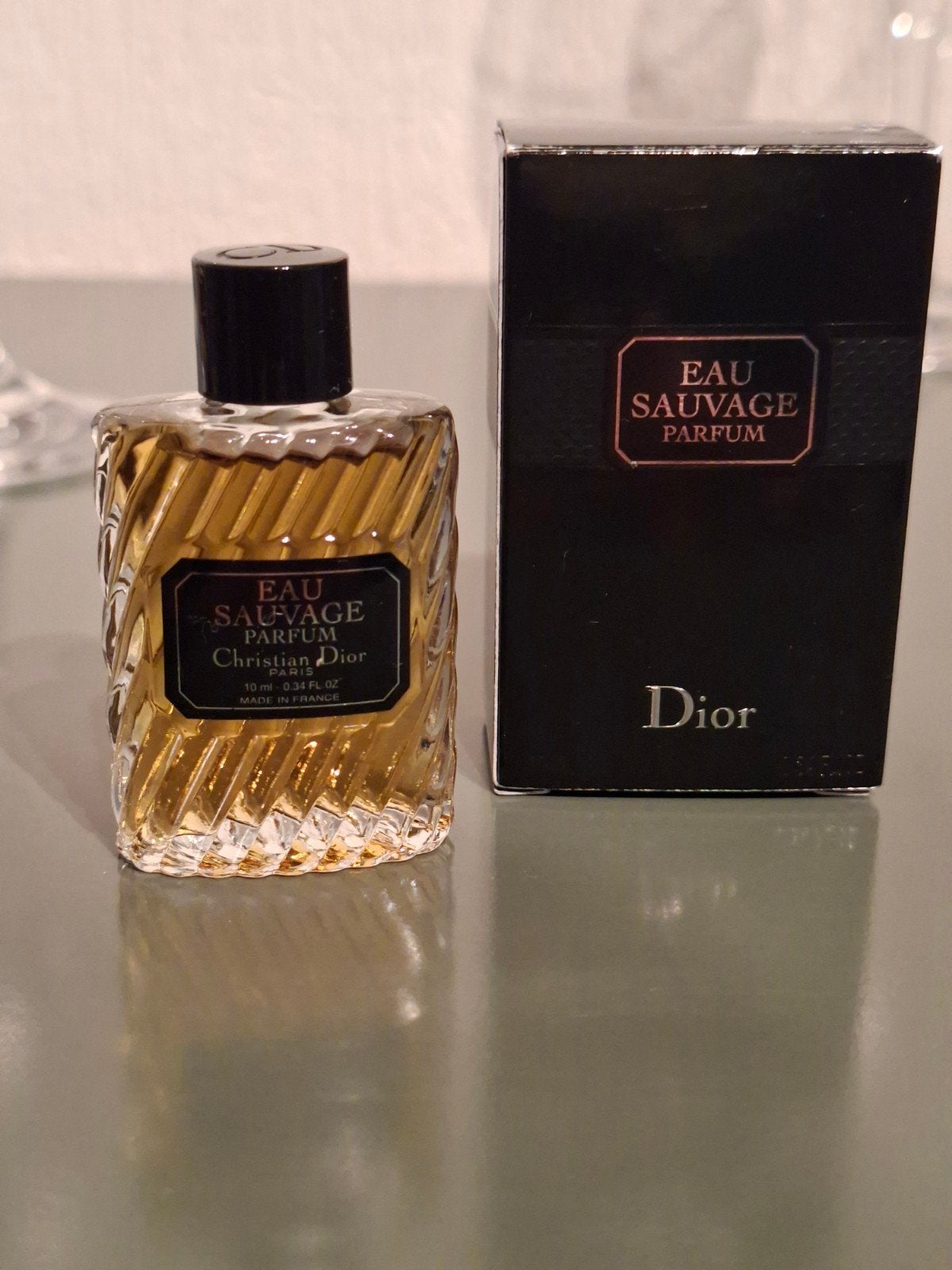 Dior Eau Sauvage- Parfum - 10ml, Verzamelen, Parfumverzamelingen, Ophalen of Verzenden, Miniatuur