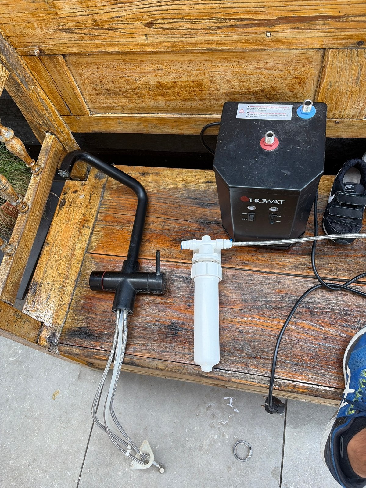 Howat kokend water kraan met boiler en filter, Ophalen of Verzenden, Gebruikt