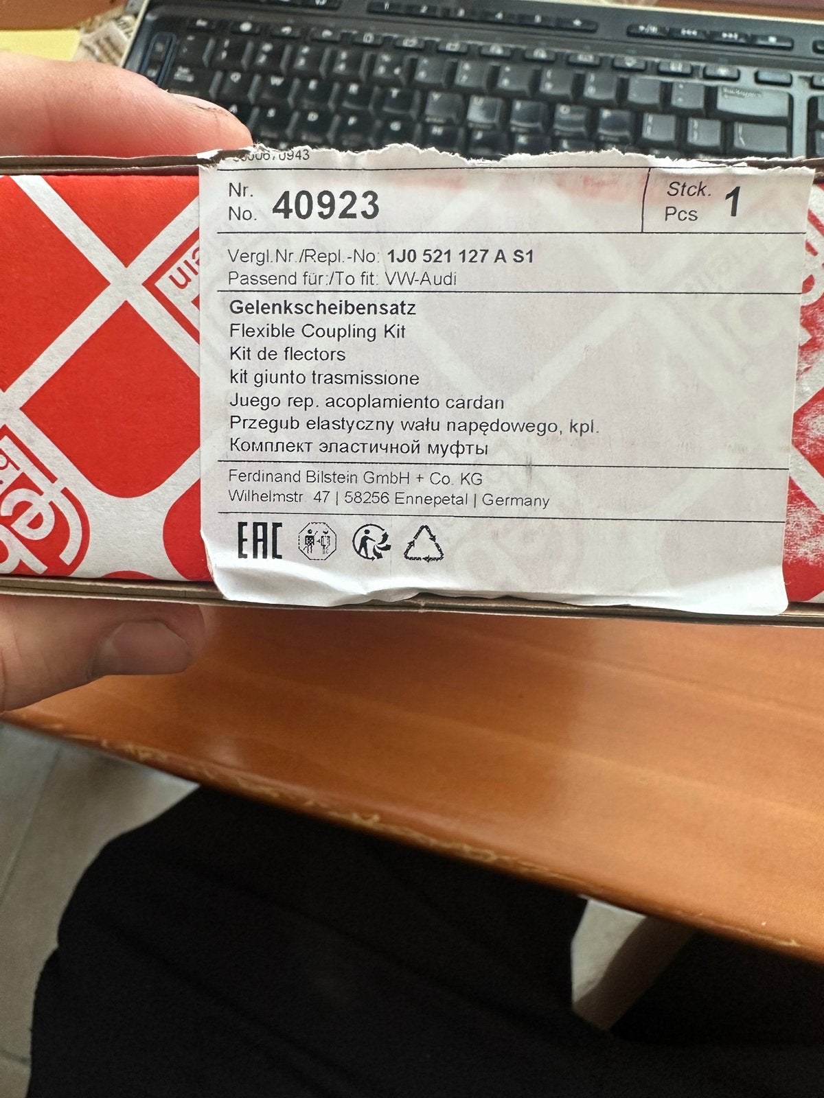 Hardy schijf golf 6R VW-Audi (Febi Bilstein 40923), Auto-onderdelen, Remmen en Aandrijving, Ophalen, Nieuw, Audi