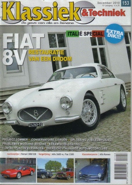 Klassiek & Techniek 153 2010 : Ferrari 308 328 - Fiat 2300, Ophalen of Verzenden, Gelezen, Algemeen