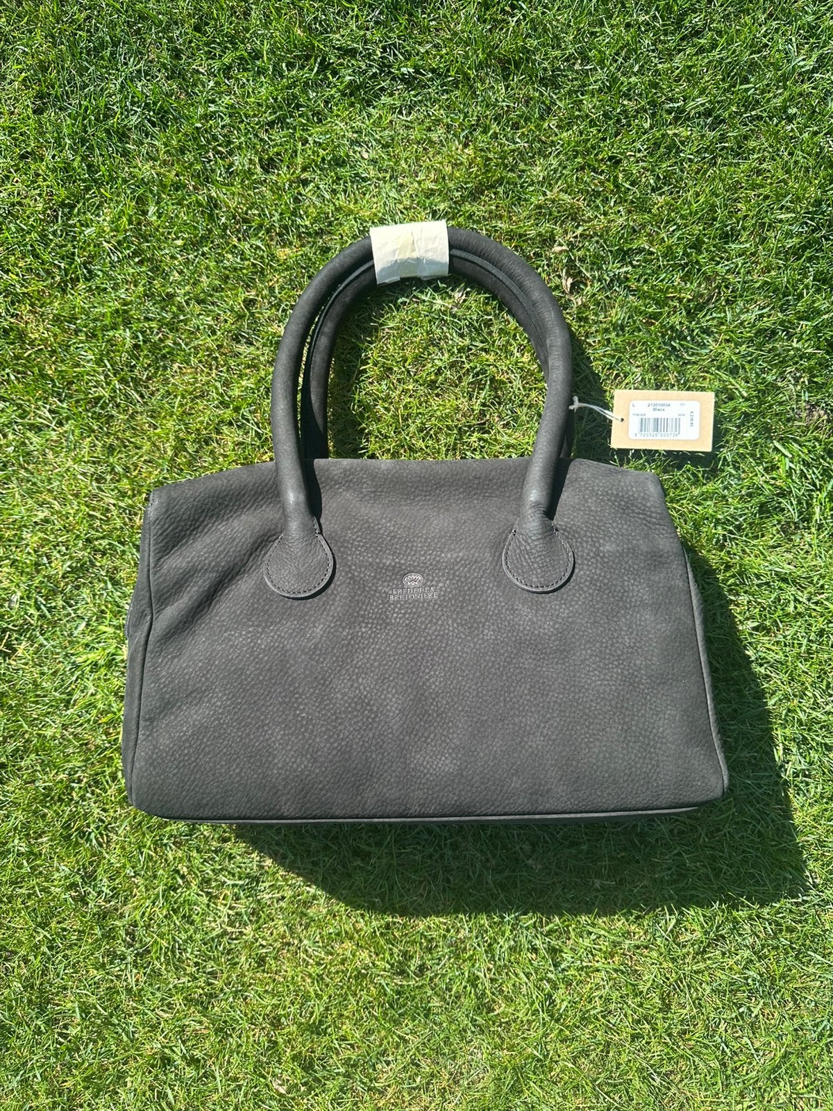 Fred de la Bretoniere handtas - heavy grain leather - NIEUW!, Ophalen of Verzenden, Nieuw, Zwart, Handtas
