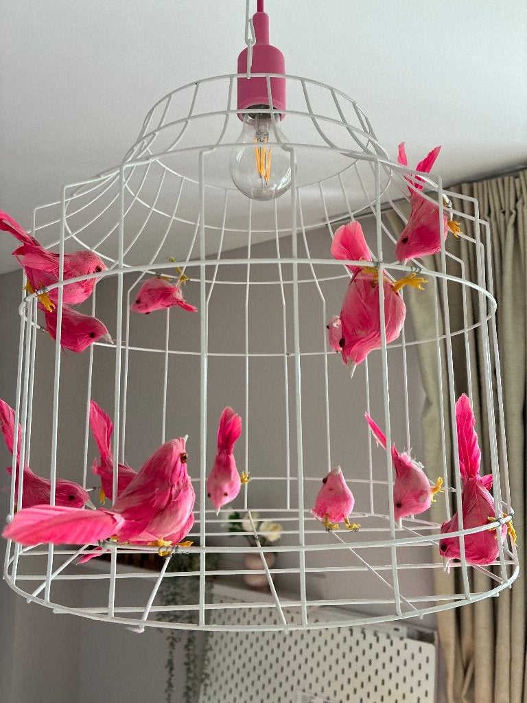 Lamp kinderkamer, Ophalen of Verzenden, Roze, Zo goed als nieuw, Plafondlamp