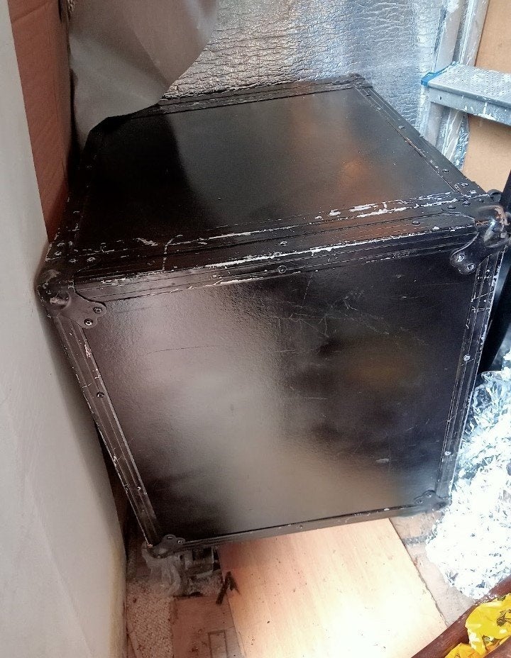 19 inch VERSTERKER rek op wielen, Ophalen, Zo goed als nieuw, Overige instrumenten