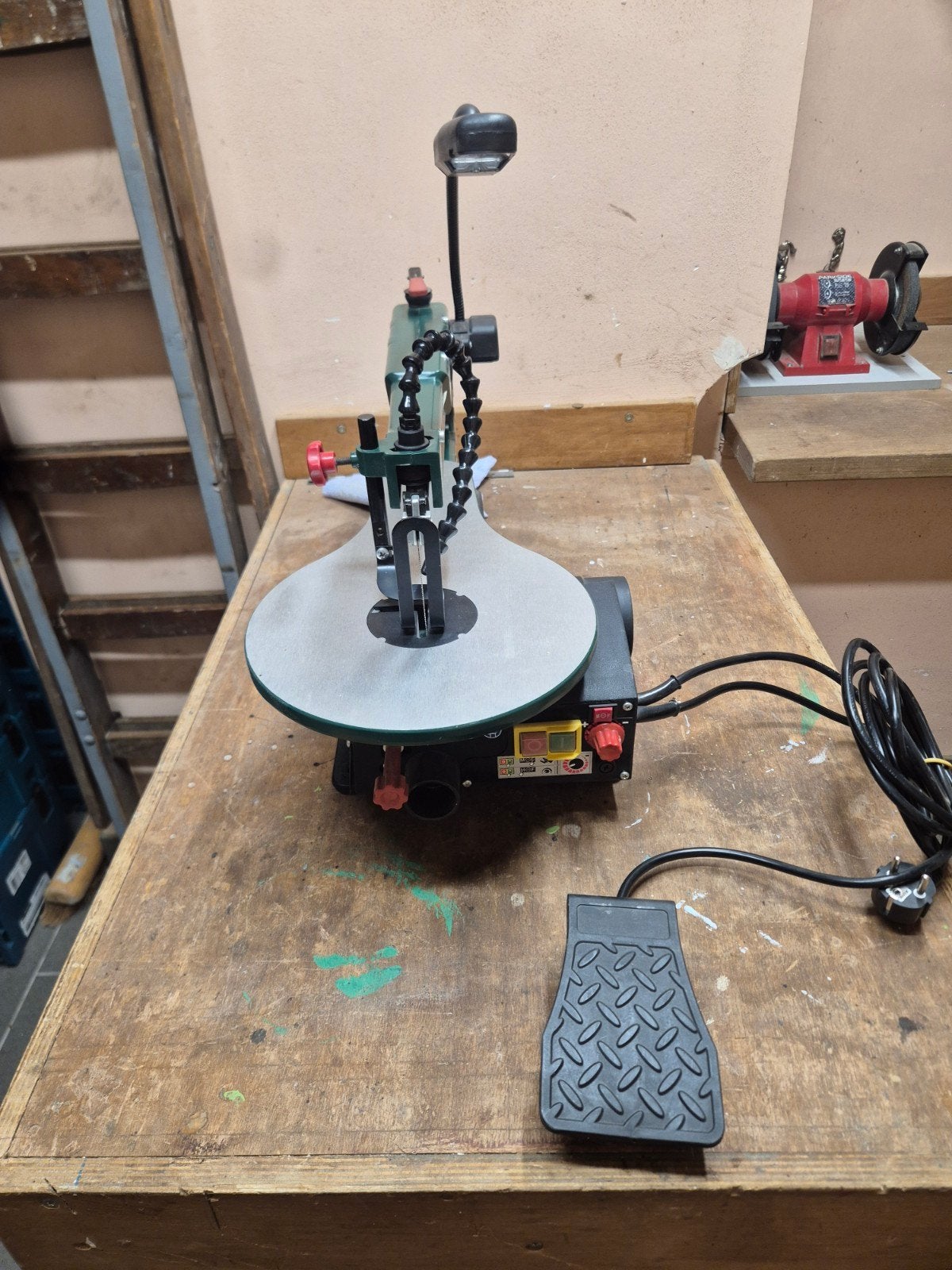 Parkside PDS 120 B2 Figuurzaagmachine met voetpedaal, Minder dan 30 mm, Gebruikt, Ophalen of Verzenden, Parkside