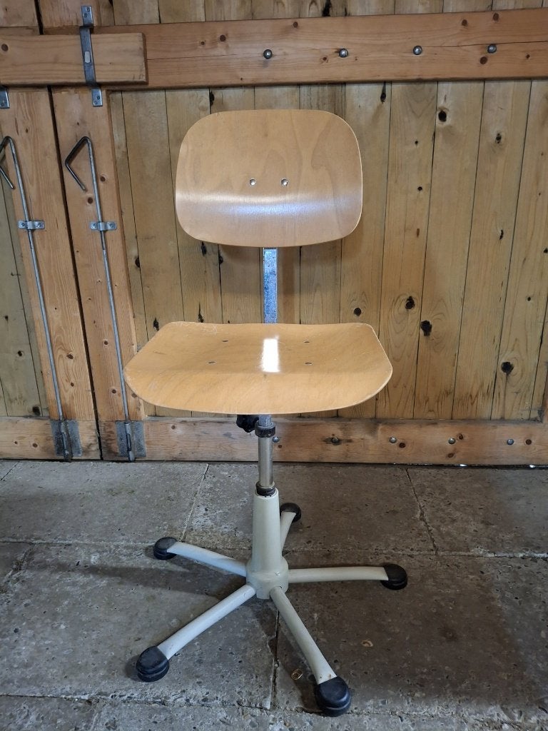 Industriële/ vintage bureaustoel, Huis en Inrichting, Ophalen, Gebruikt, Overige kleuren, Bureaustoel