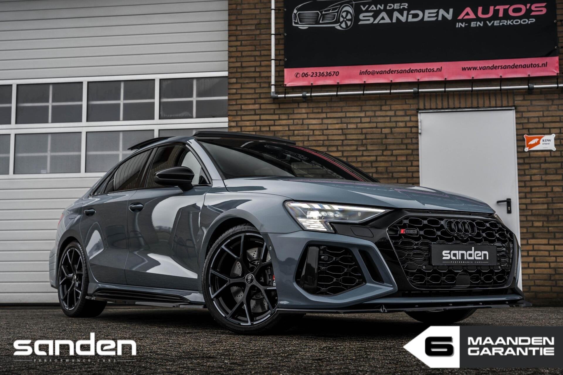 Audi RS3 2.5TFSI quattro|400pk|Pano|B&O|Alcantara|Maxton|LED, Auto's, Audi, Automaat, Dealer onderhouden, RS3, Bedrijf