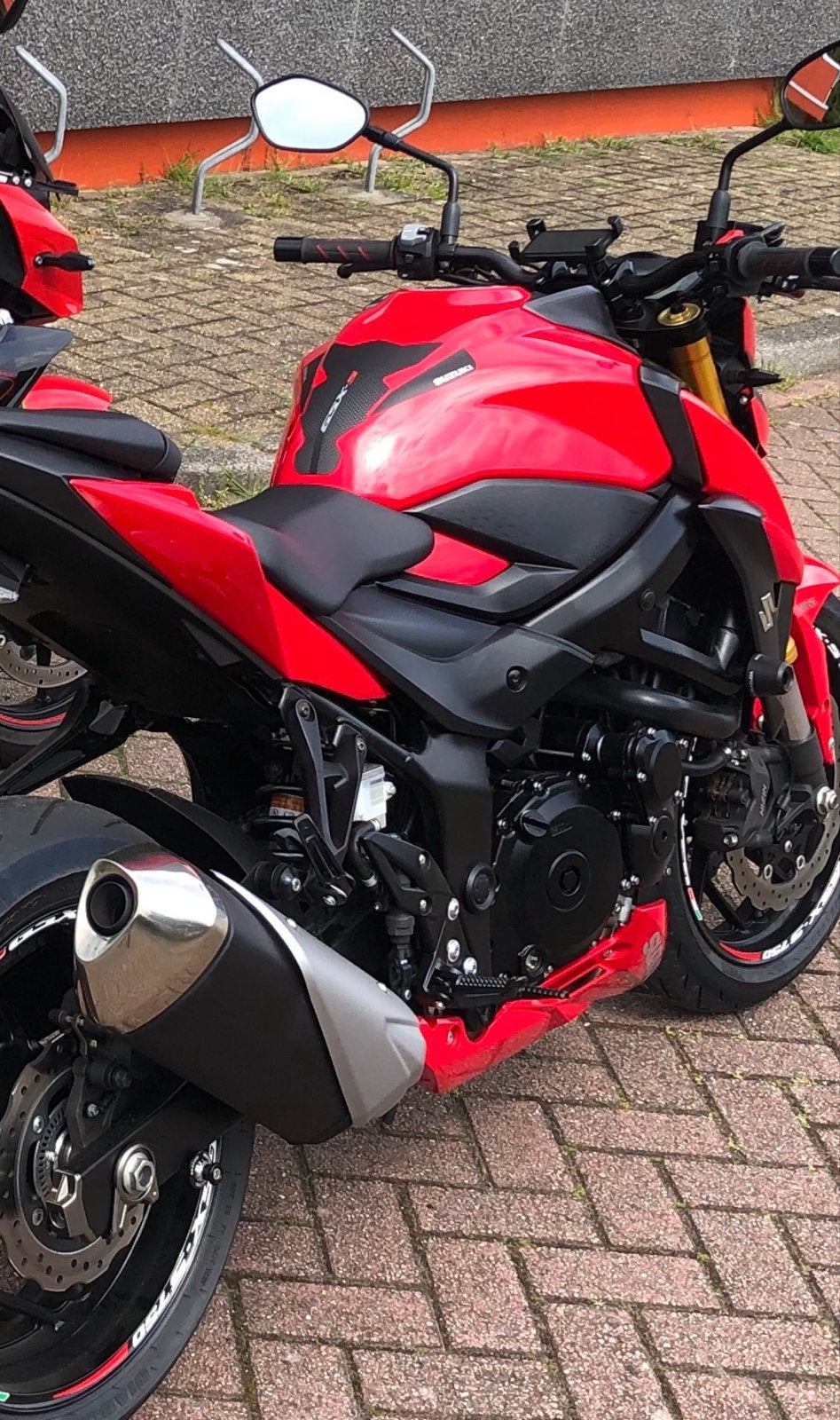 Suzuki GSX-S750 originele uitlaat demper, Motoren, Ophalen of Verzenden