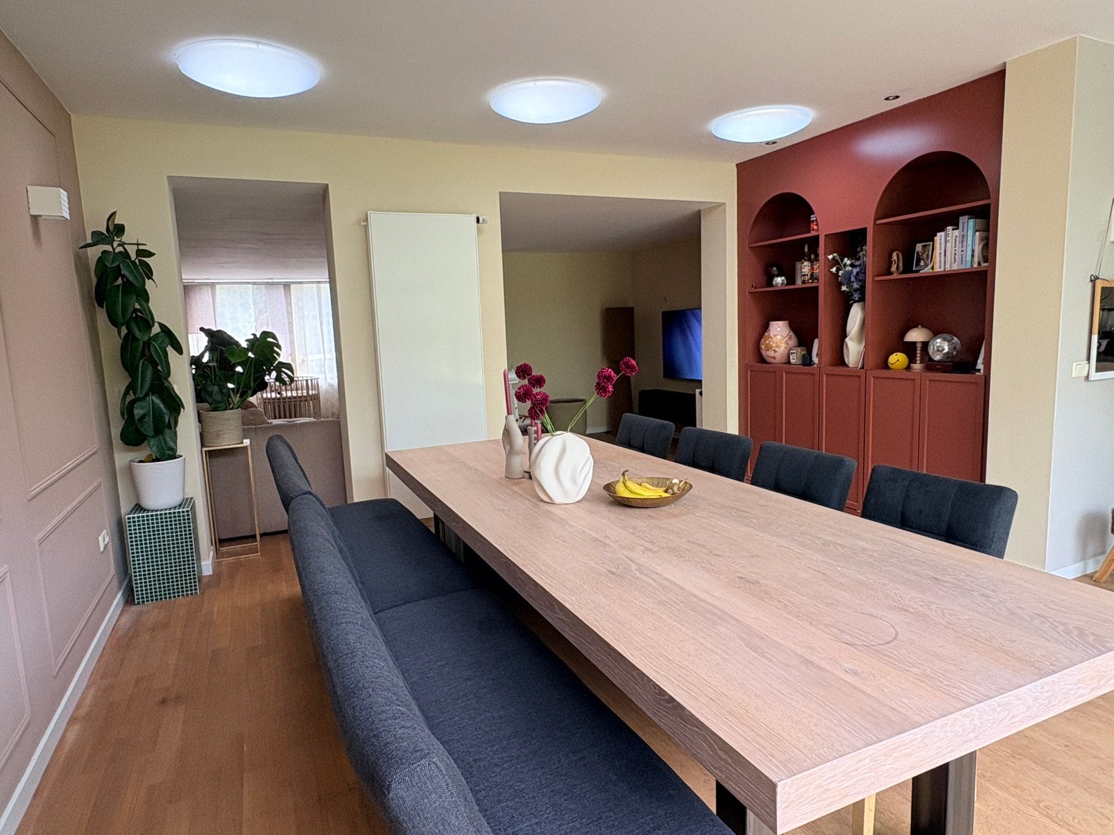 Mooie eetkamerset, Ophalen, Zo goed als nieuw, 4 tot 6 stoelen