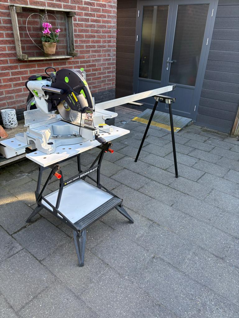 Festool kapex 120 REB Nieuw incl onderstel en lengteaanslag, Ophalen, 70 mm of meer, Nieuw, Afkortzaag