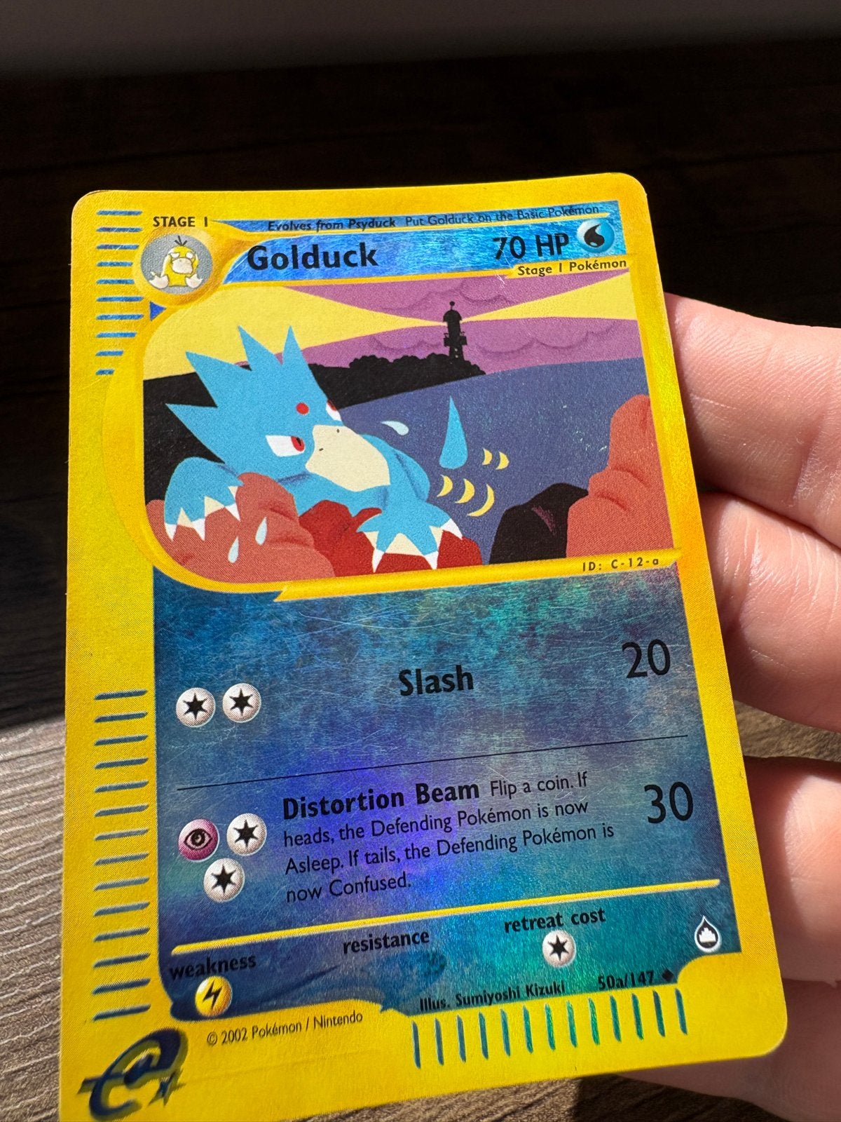 Golduck Aquapolis Rev Holo P/LP (50A/147), Ophalen, Gebruikt, Losse kaart, Foil
