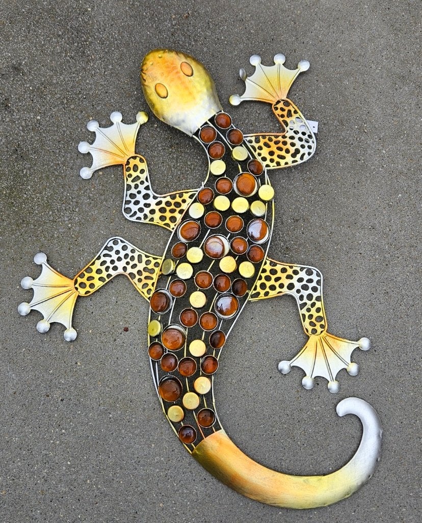 GEKKO/ metaal, Metaal, Wandhanger, Nieuw, 19 cm