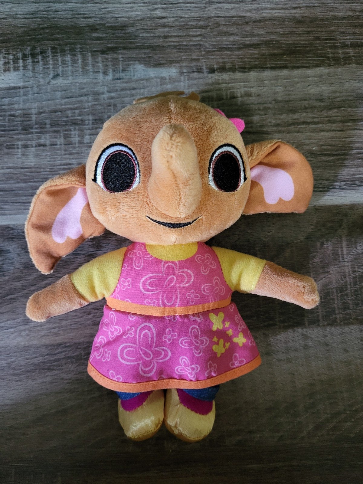 Bing Flop knuffel olifantje in roze jurkje, Overige merken, Overige karakters, Ophalen of Verzenden, Roze