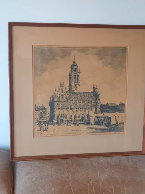 Roodenburg ets mei 1940 Middelburg bombardement, Antiek en Kunst, Ophalen
