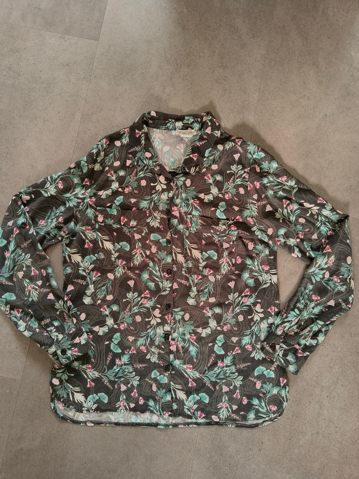 Blouse Cotton Club, maat M, Kleding | Dames, Ophalen of Verzenden, Zo goed als nieuw, Maat 38/40 (M), Sjaal