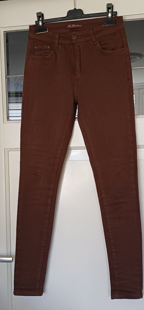 Broek Donkerbruin Stretch 36 merk Ds Fashion ( Jool ), Bruin, Verzenden, Zo goed als nieuw, Lang