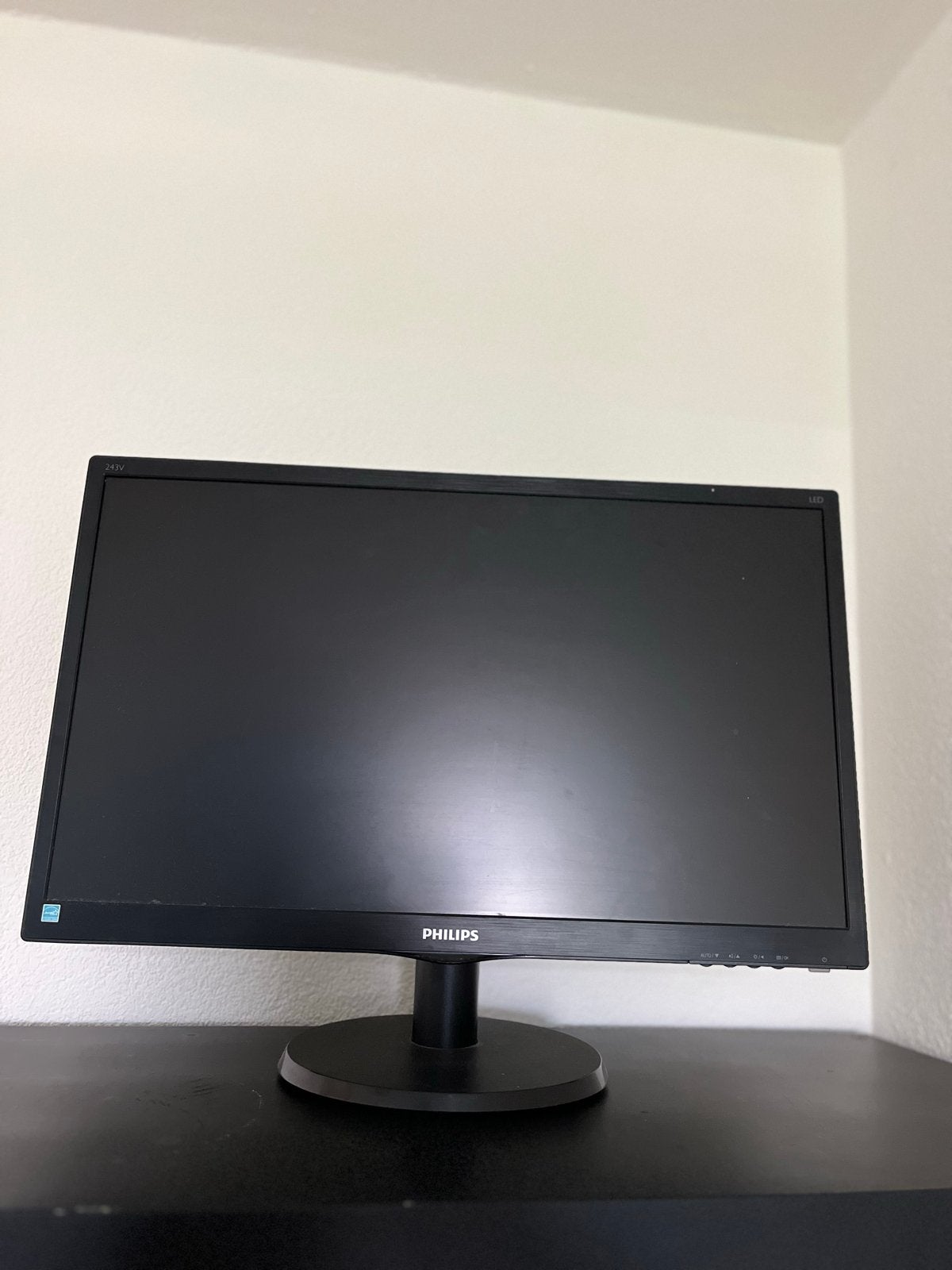 Philips 243V5LHAB/00 Monitor - 23.6 inch Full HD, Computers en Software, Gebruikt, Kantelbaar, Full HD, DVI