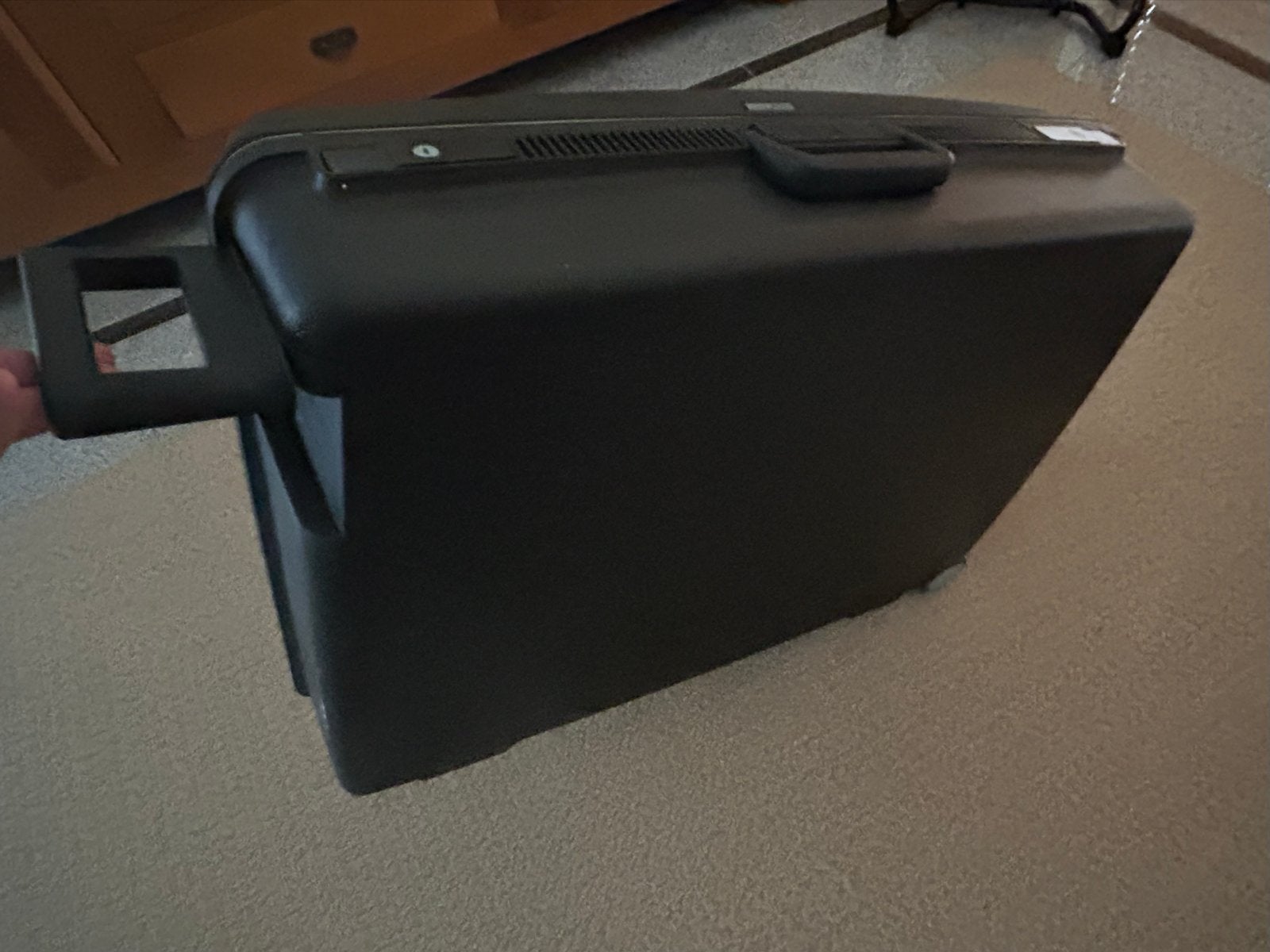 Mooi Delsey Koffer Zwart - Ruime Reiskoffer met Sleutels, 30 cm of meer, Gebruikt, Zwart, Uitschuifbare handgreep
