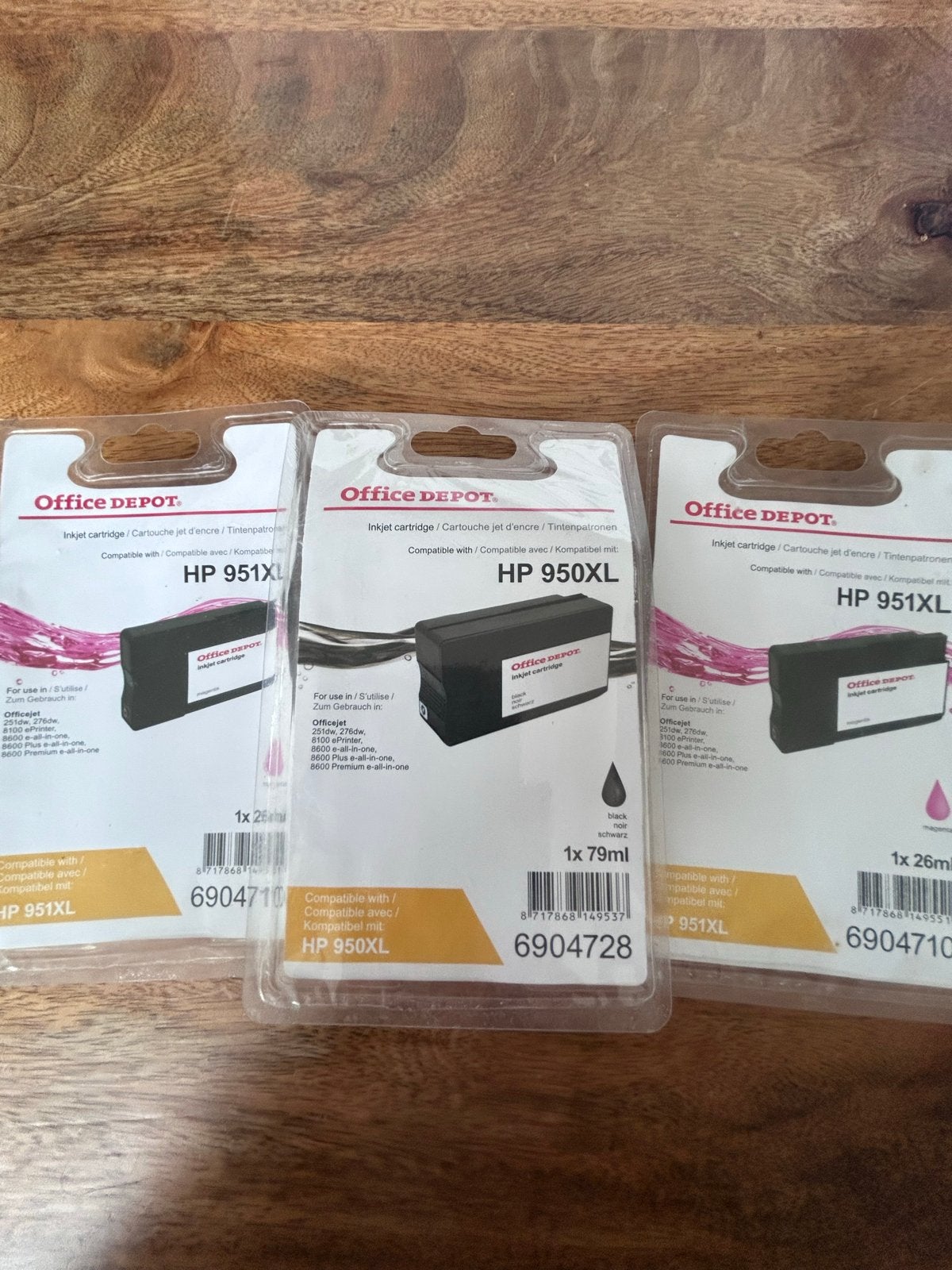 Office Depot HP 950XL Zwart & 951XL Kleur Inktcartridges, Computers en Software, Ophalen of Verzenden, Nieuw, Cartridge