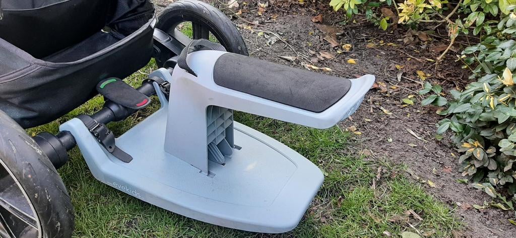 Meerijdplankje Evekids + 2 loopies en ophaalkoord, Ophalen, Gebruikt, Kinderwagen, Overige merken