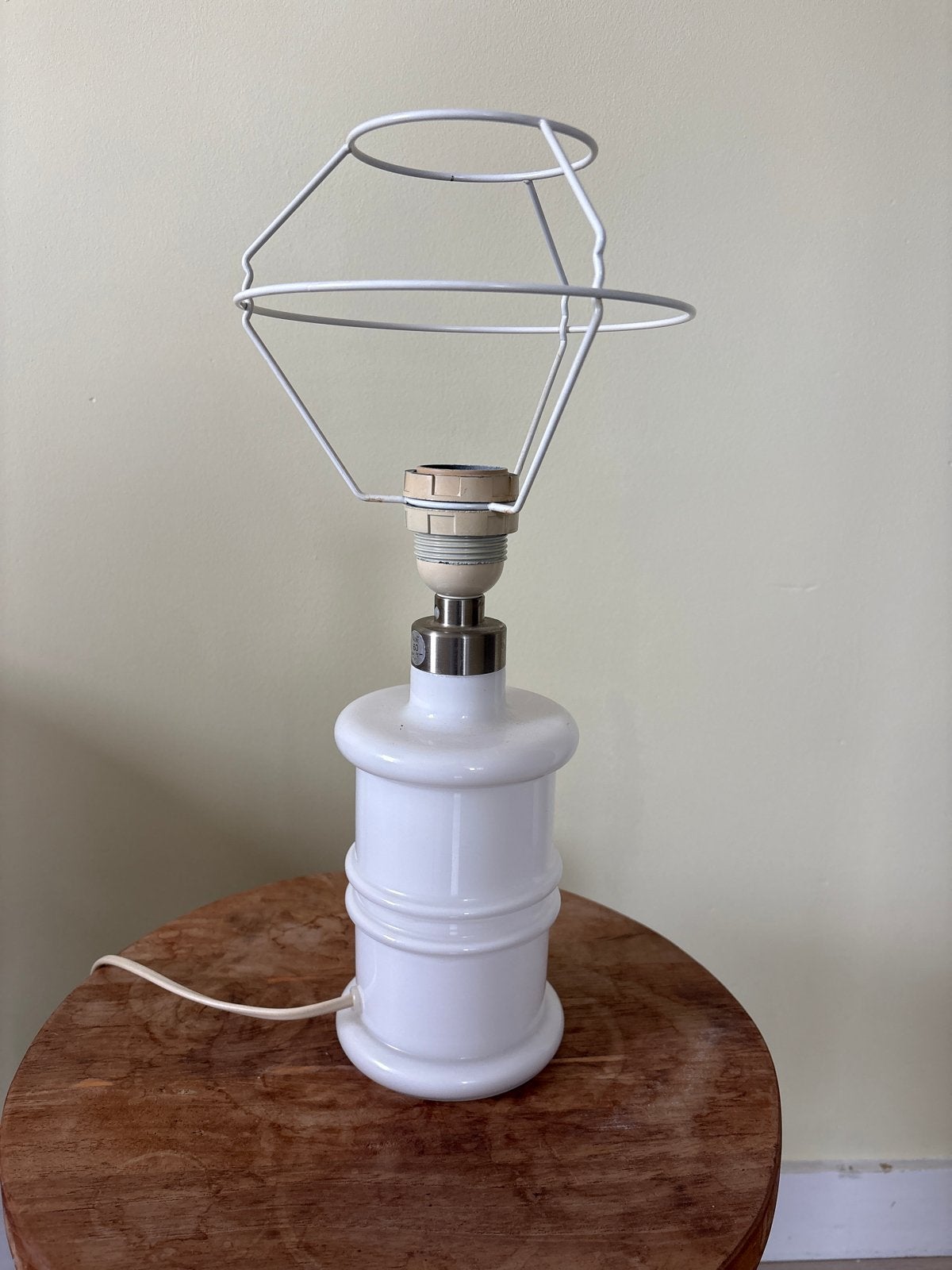 Holmegaard Apoteker Mini Tafellamp - Wit Glas, Ophalen of Verzenden, Gebruikt, Glas, Minder dan 50 cm