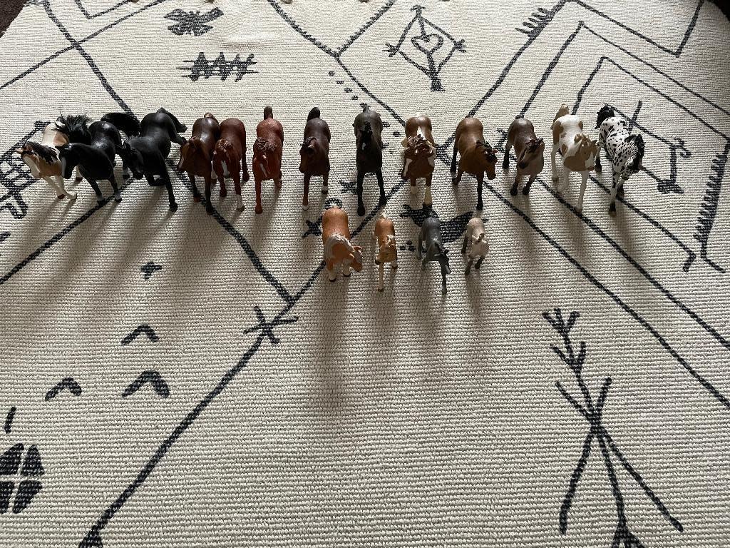 17 Schleich paarden / pony’s / veulens, Verzamelen, Ophalen of Verzenden, Zo goed als nieuw