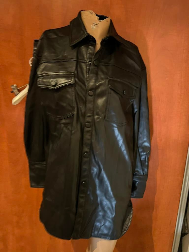 ZARA blouse jurk skai leer maat XS origineel ZGAN, Kleding | Dames, Blouses en Tunieken, Ophalen of Verzenden, Zo goed als nieuw