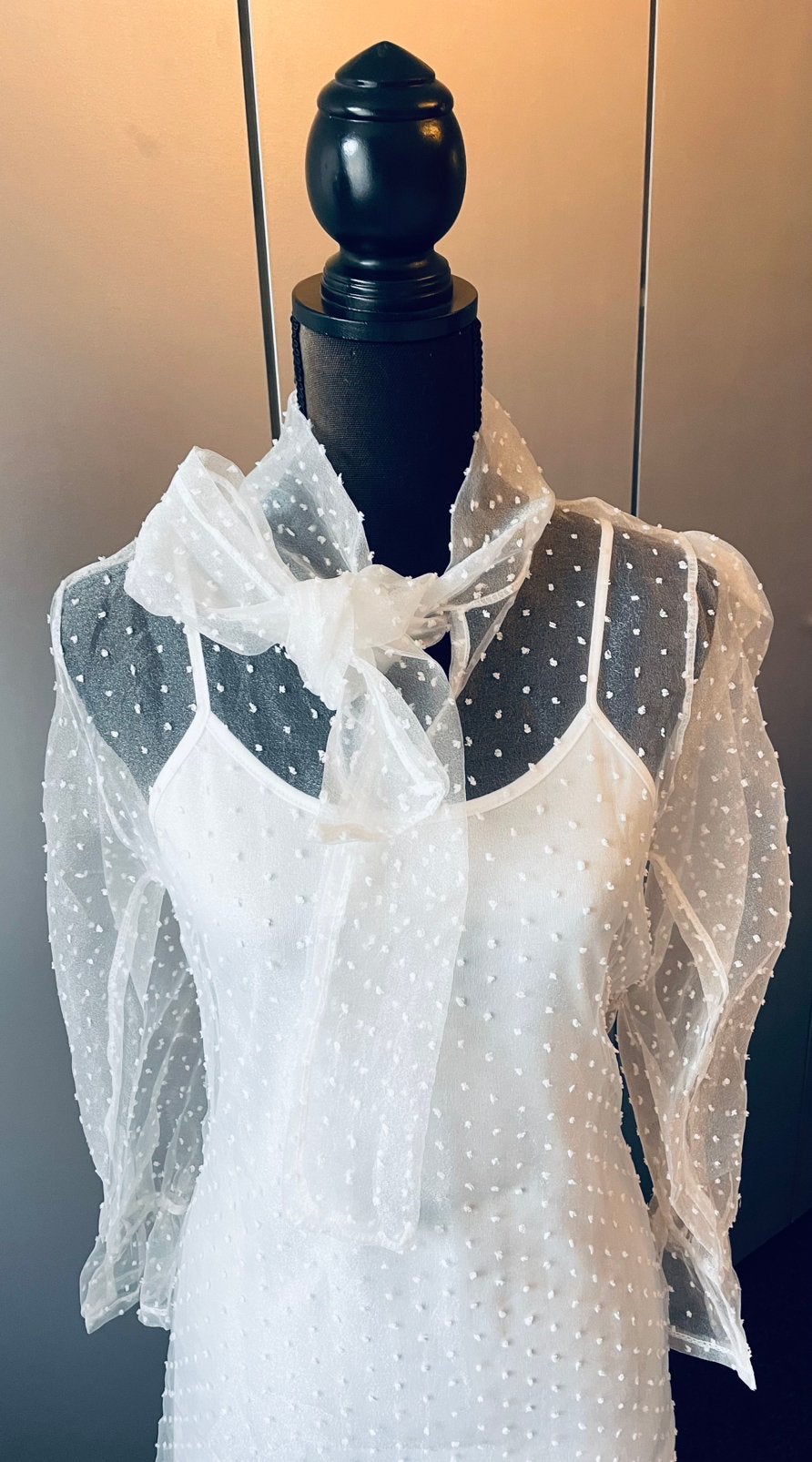 Boutique: Blouse met strik en Top, Verzenden, Nieuw, Maat 36 (S), Wit