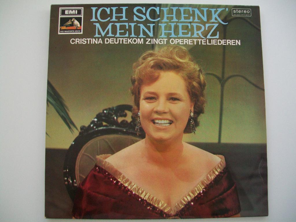 LP Cristina Deutekom operetteliederen Ich schenk mein Herz, Opera of Operette, Ophalen of Verzenden, Zo goed als nieuw, Romantiek