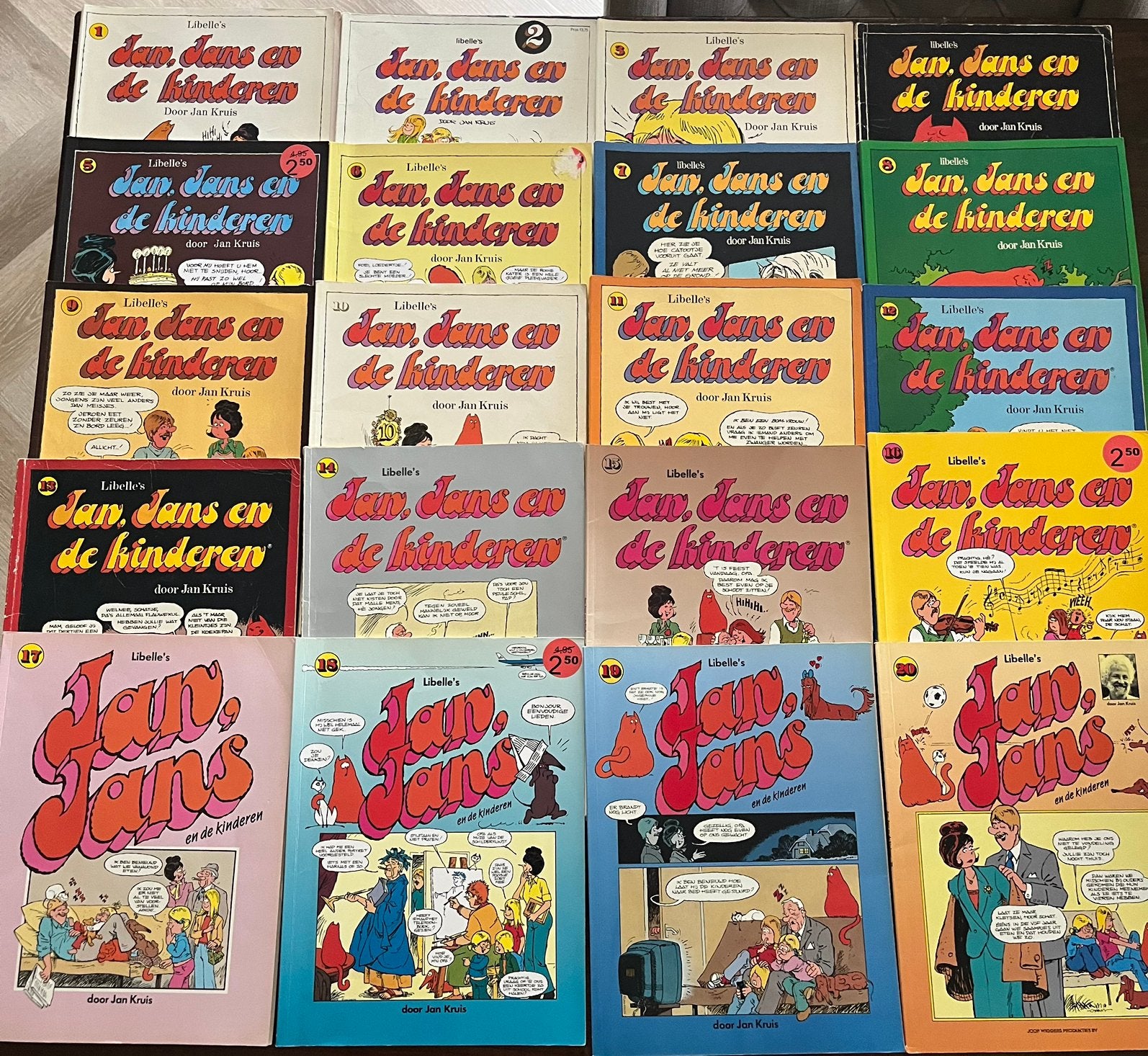 Jan, Jans en de kinderen 46 stuks, Meerdere stripboeken, Ophalen, Gelezen