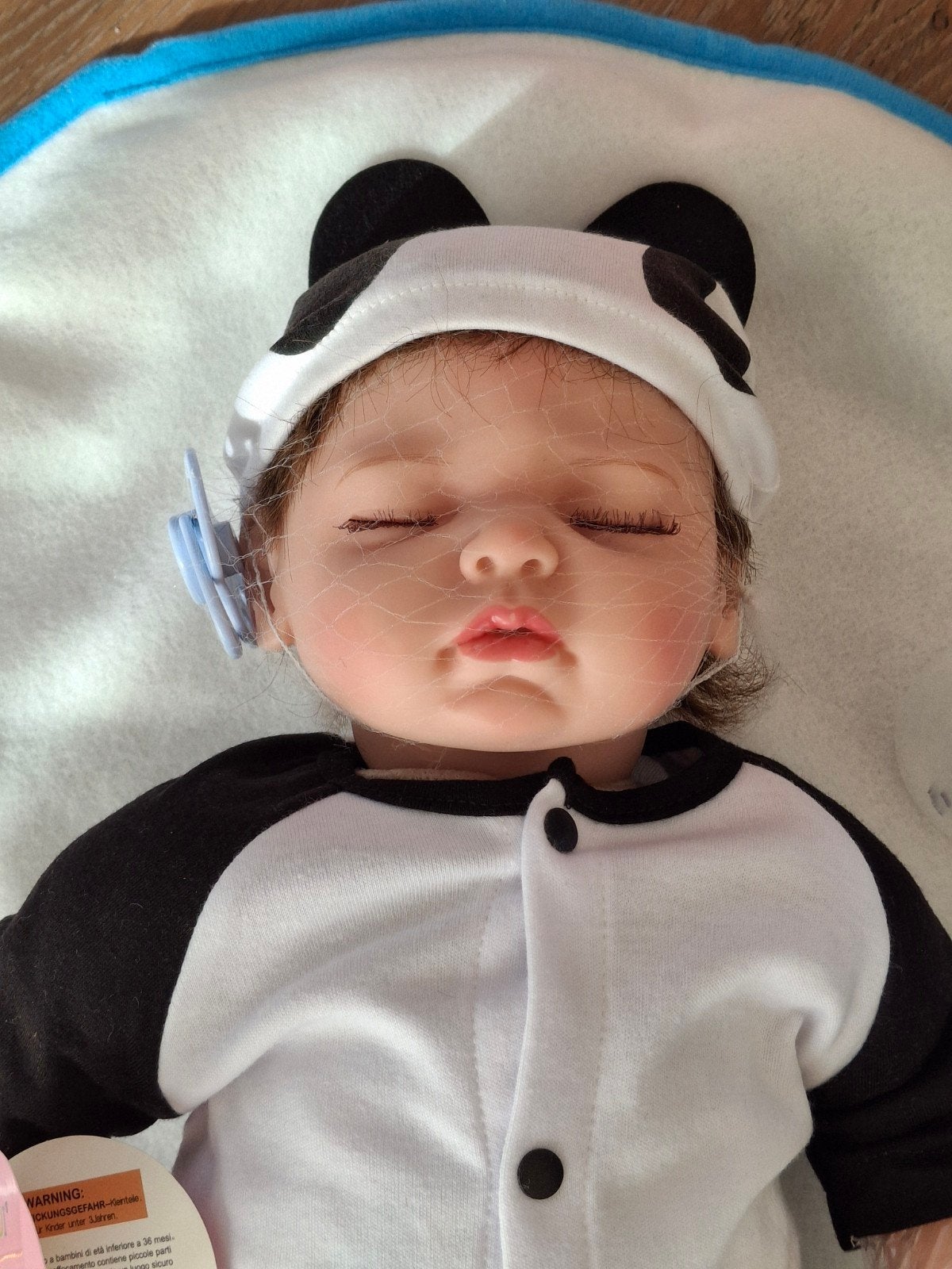 Reborn babypop in pandapakje - nieuw!, Ophalen of Verzenden, Nieuw, Babypop