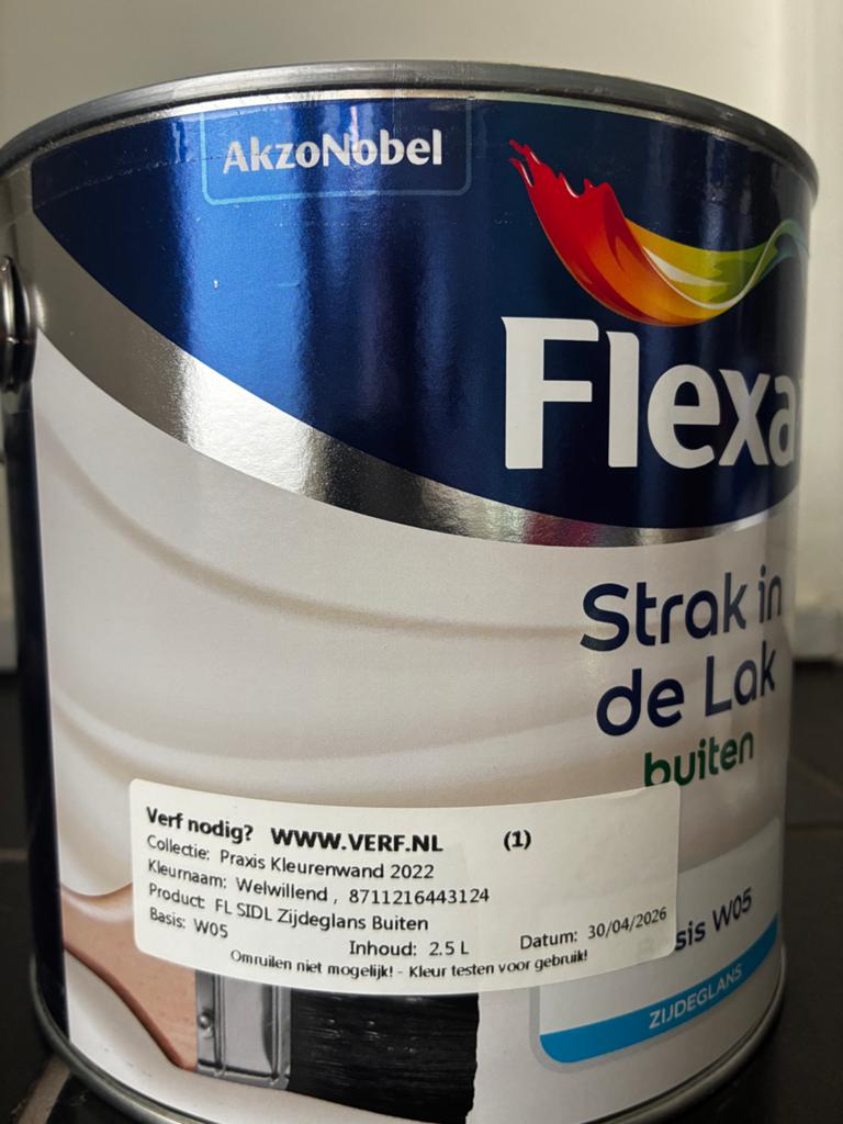 Flexa Strak in de Lak buiten zijdeglans verf, Ophalen, Nieuw, Overige typen