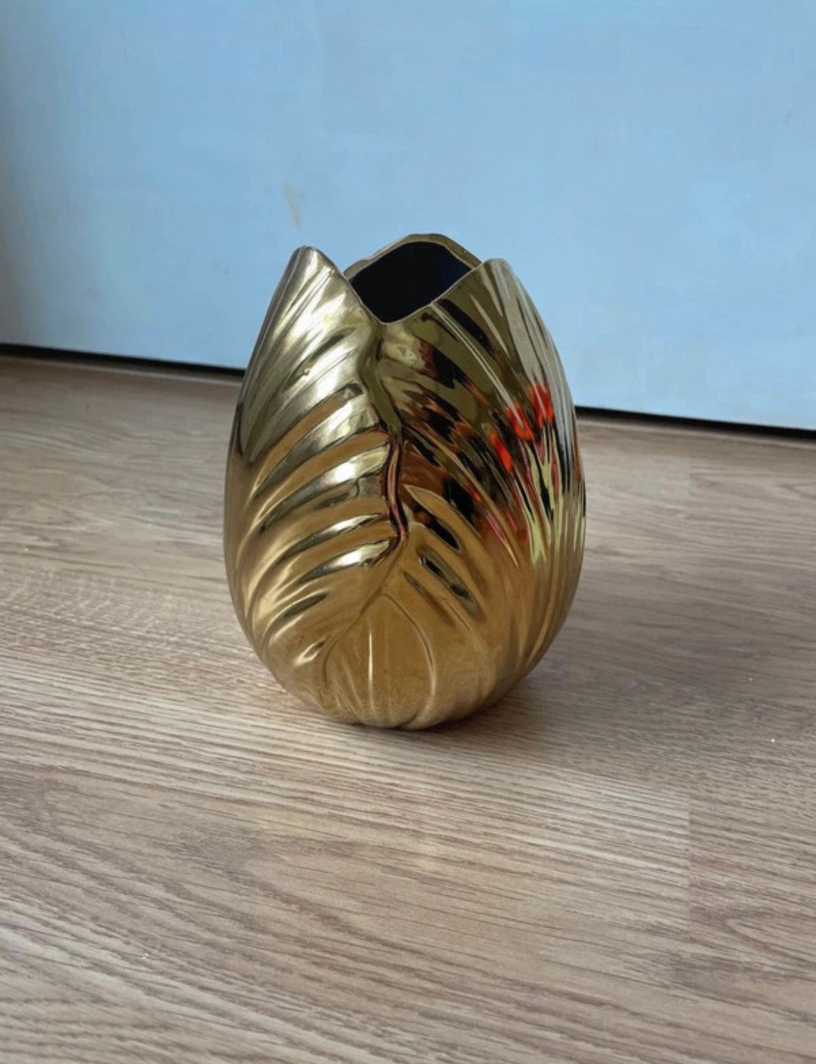 Gouden bloempot tulp, Ophalen of Verzenden, Zo goed als nieuw