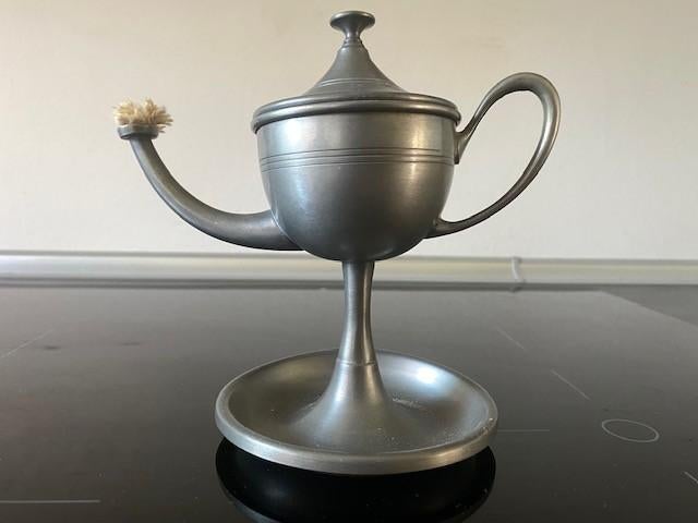 olielamp tin, Daalderop, Ophalen of Verzenden
