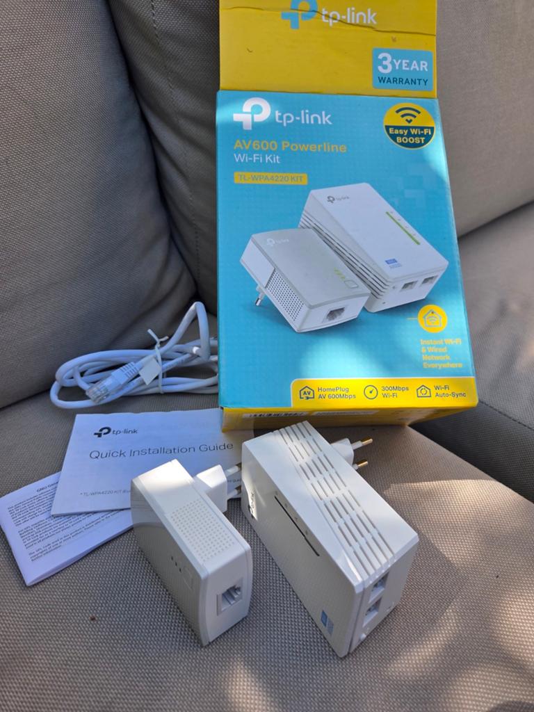 TP-Link AV600 Powerline Wi-Fi Kit (TL-WPA4220 KIT), Ophalen of Verzenden, Zo goed als nieuw, TP-Link