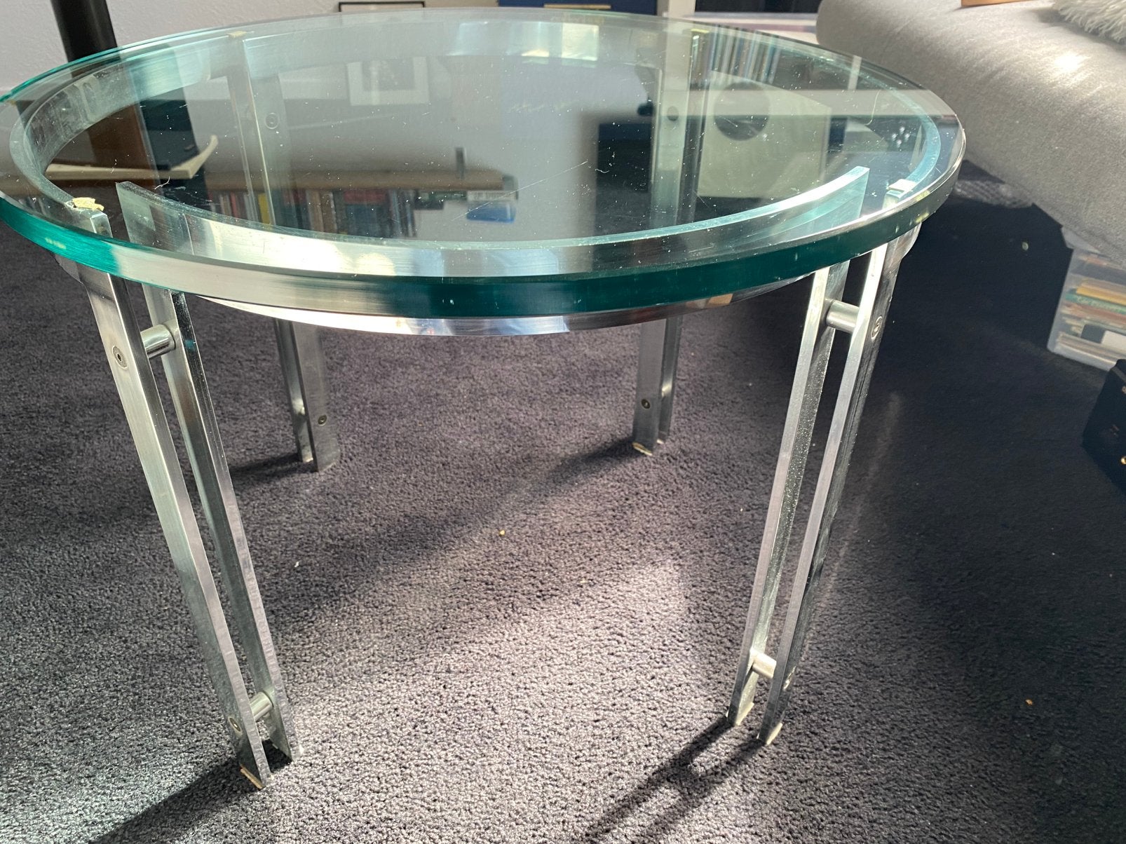Metaform Hank Kwint koffie/salontafel, Gebruikt, Metaal of Aluminium, Rond, 55 tot 75 cm