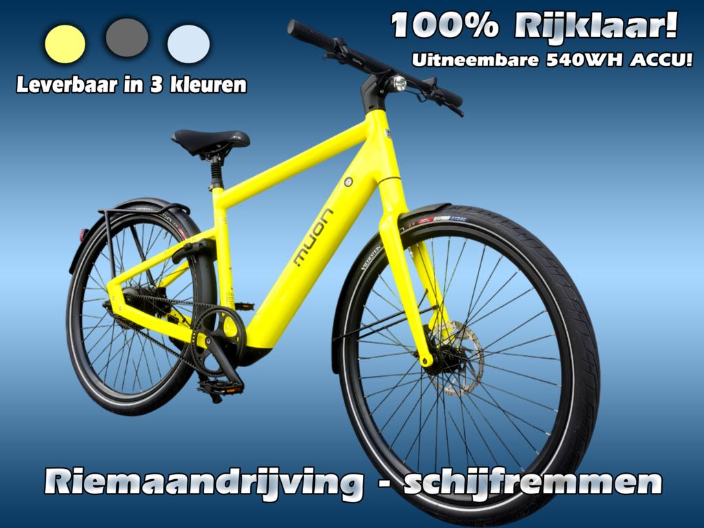 NIEUW! Muon Bradyon Urban Design e-bike met Riemaandrijving!, Overige merken, Nieuw, 55 tot 59 cm, Tenways
