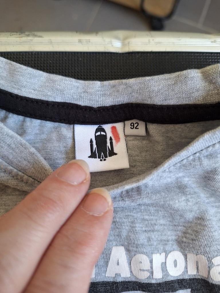 Grijs Nasa tshirt Maat 92, Kinderen en Baby's, Kinderkleding | Maat 92, Gebruikt, Onbekend, Ophalen of Verzenden, Onbekend