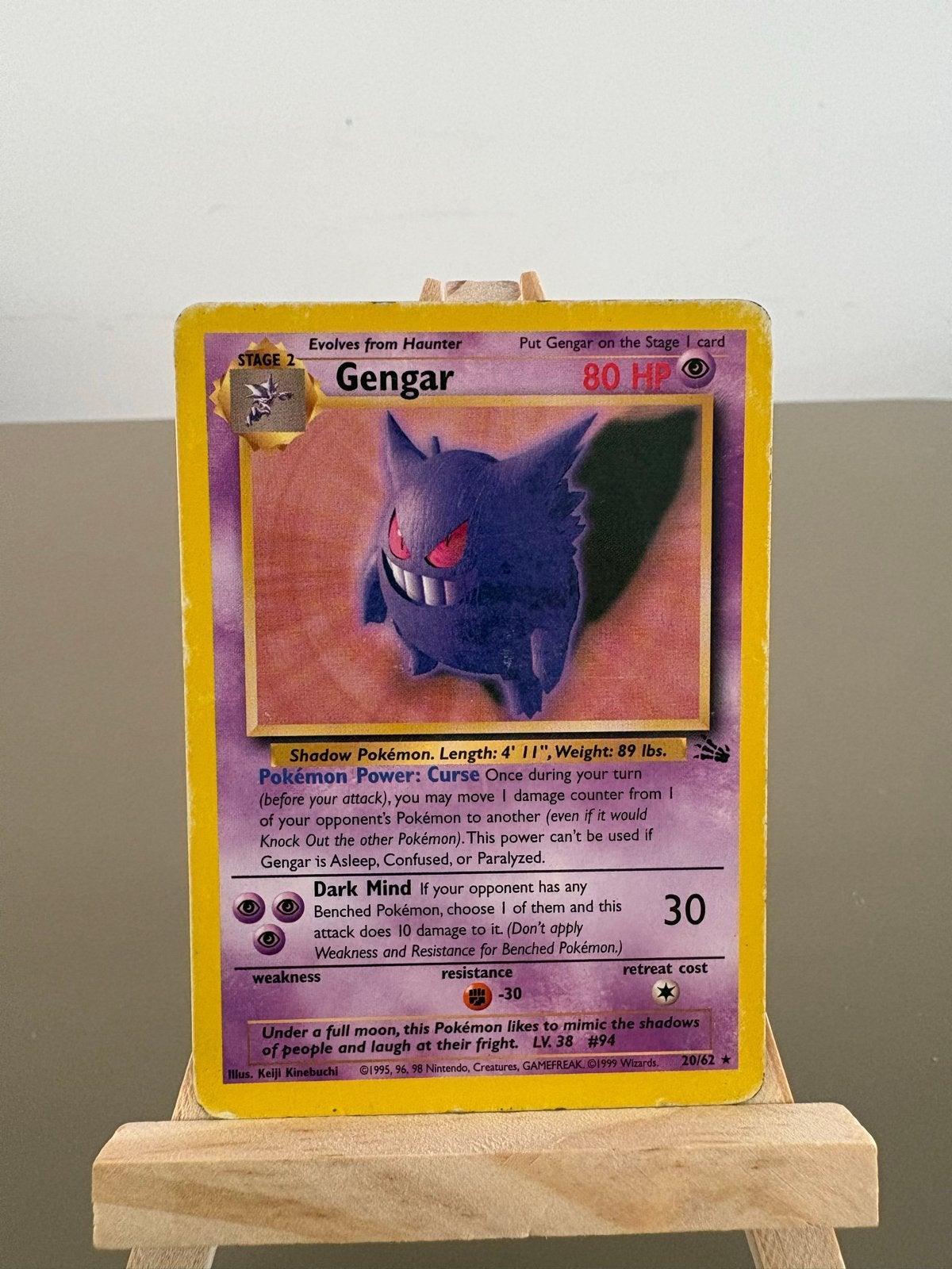 Gengar Fossil #20, Ophalen of Verzenden, Gebruikt, Losse kaart