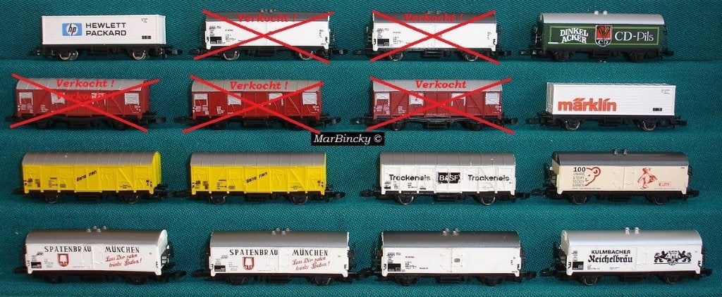 Märklin Mini-Club - Z 11 X Goederenwagens !, Gebruikt, Gelijkstroom, Wagon, Ophalen of Verzenden