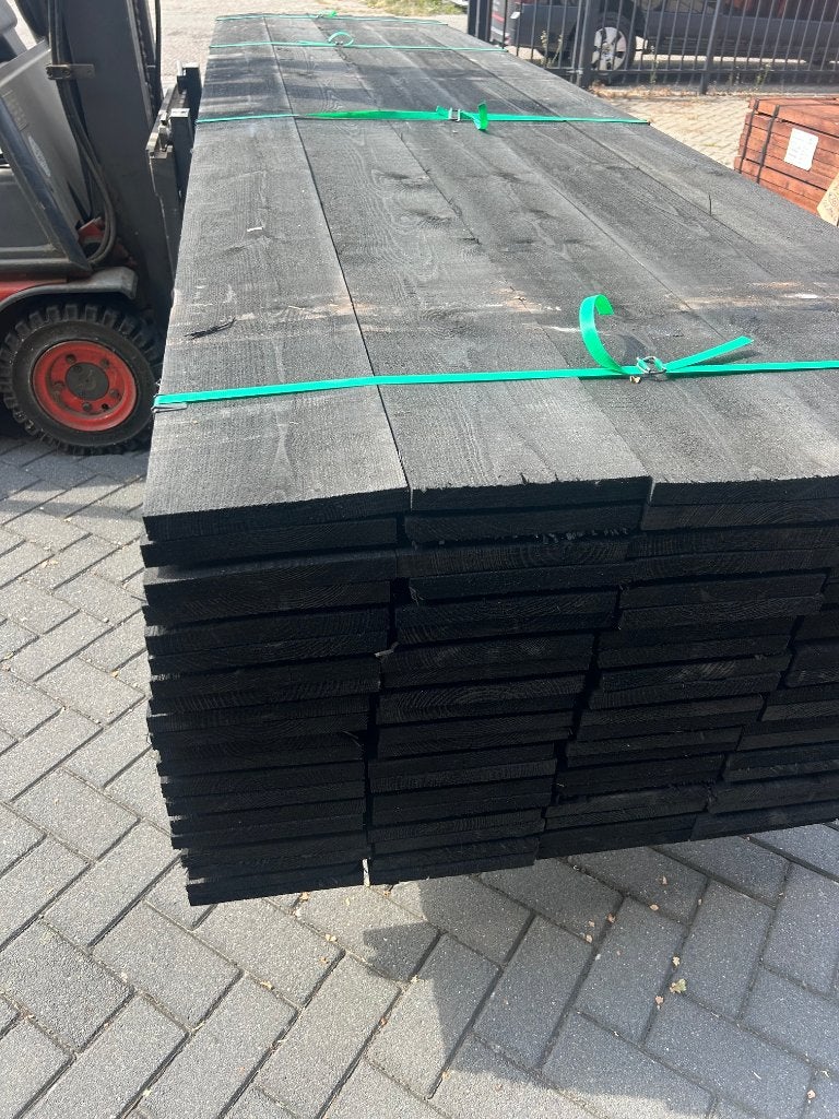 Grenen steigerplanken 22x200 in 4m (zwart), Ophalen, Nieuw, 250 cm of meer, Planken