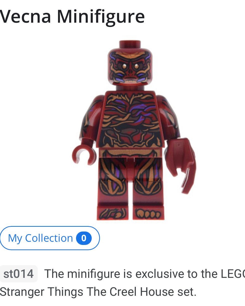 Lego Stranger Things Vecna minifigure st014 uit 11370 NIEUW, Kinderen en Baby's, Compleet, Overige thema's, Lego, Nieuw