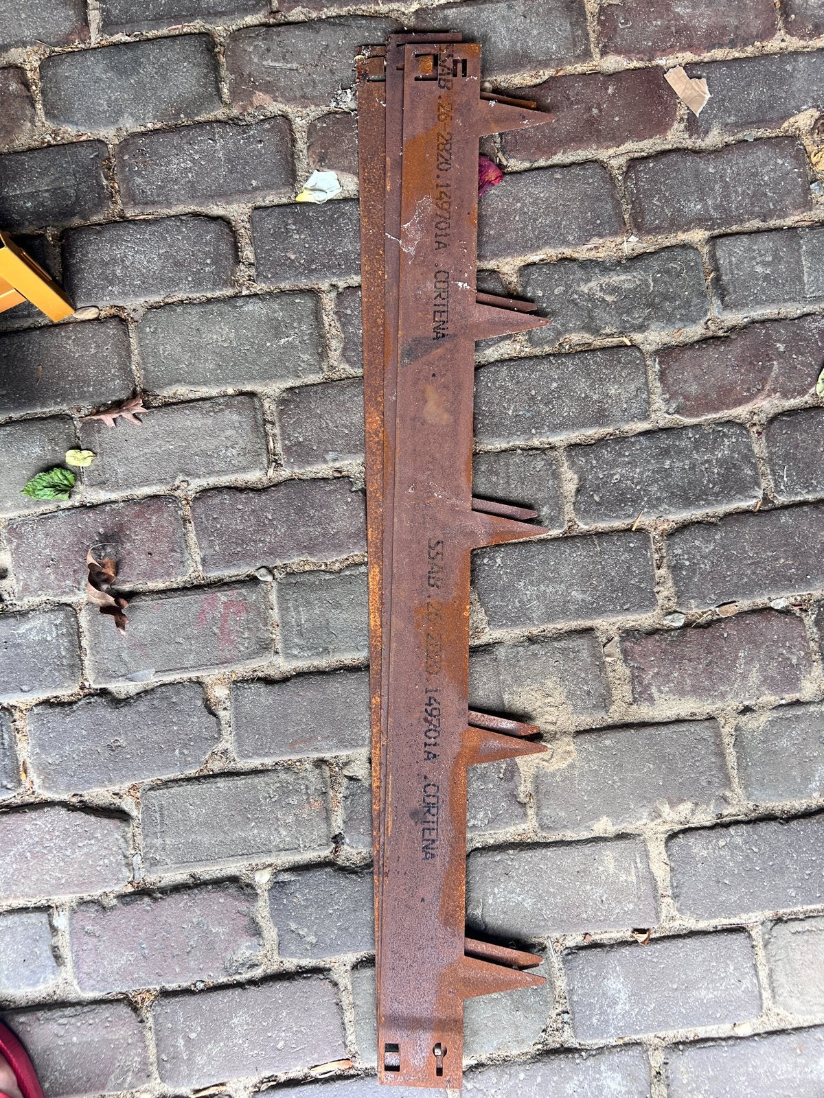 10 Cortenstaal Borders 1 meter breed, 8cm hoog, Ophalen, Overige materialen, 100 tot 200 cm, Nieuw