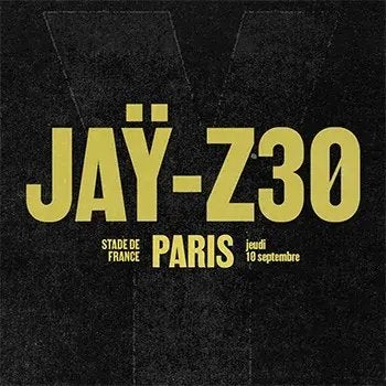 2x Jay-Z 30 Stade de France 10 september, Tickets en Kaartjes, Concerten | R&B en Hiphop, Twee personen, September