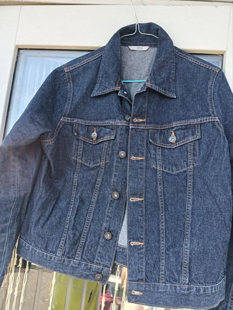 Spijkerjasje maat 42 van Mark & Spencer, Kleding | Dames, Blauw, Maat 42/44 (L), Gedragen, Mark & Spencer