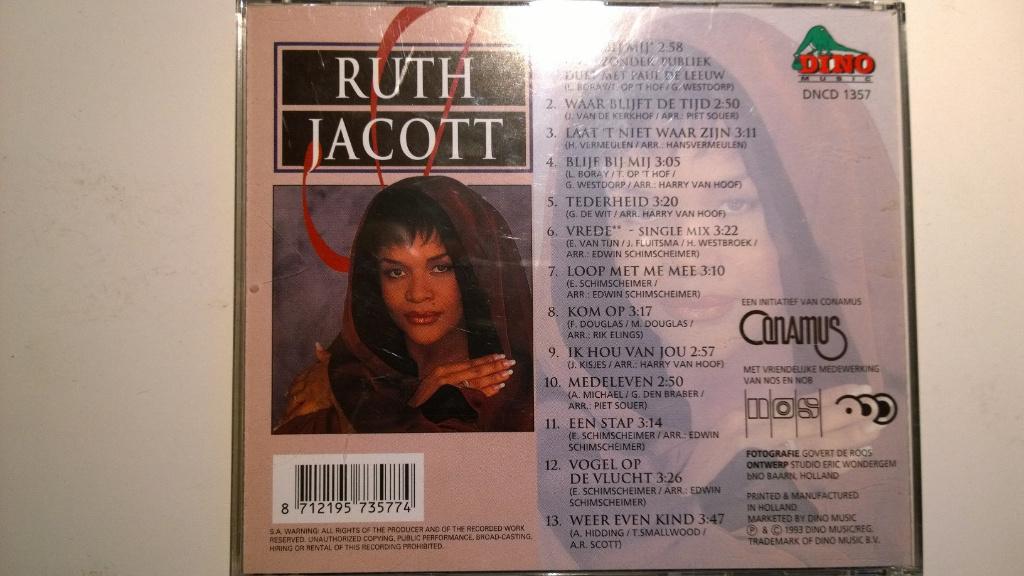 Ruth Jacott - Ruth Jacott, Ophalen of Verzenden, Zo goed als nieuw, Pop